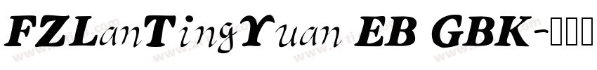 FZLanTingYuan EB GBK字体转换